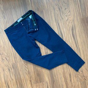 Banana Republic Cropped Stretch Navy Pants Size 2